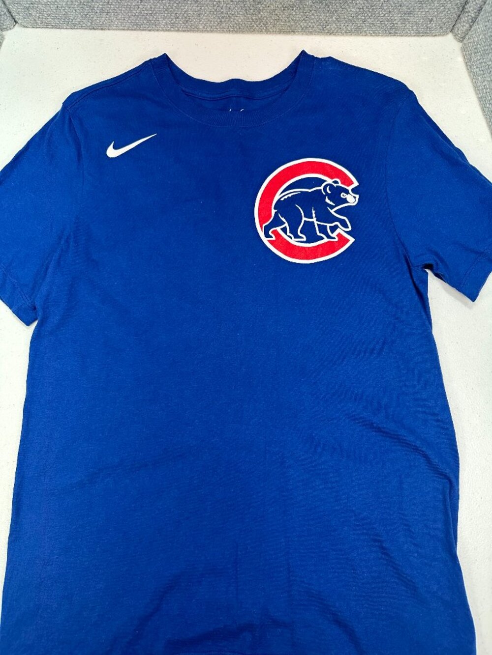 Nike Chicago Cubs Anthony Rizzo #44 MLB T-Shirt Men's Small Royal Blue